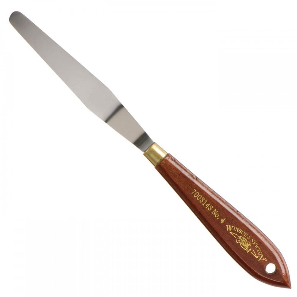 espátula de aço para pintura winsor & newton 04