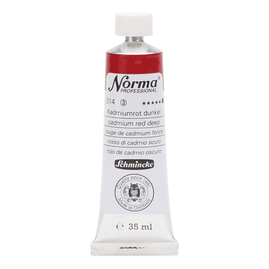 Tinta Óleo Schmincke Norma 35ml  S3 314 Cadmium Red Deep