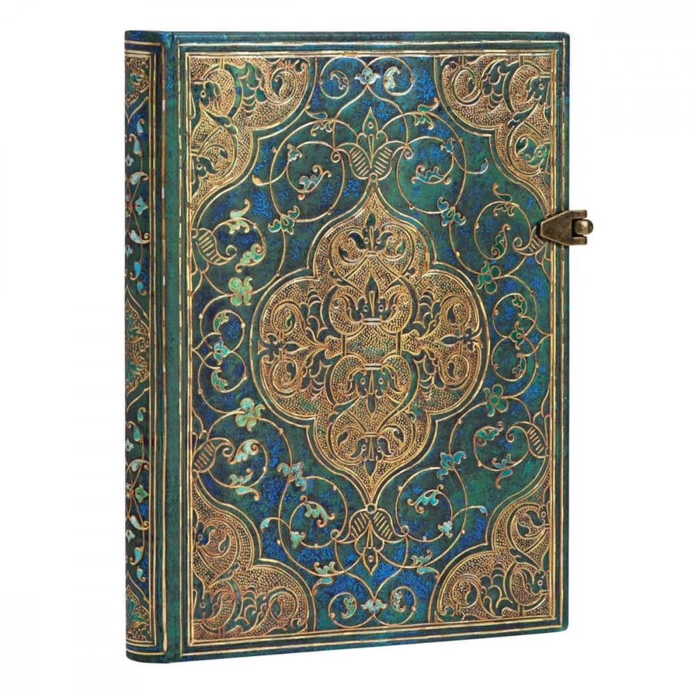 Paperblanks Turquoise Chronicles Capa Dura Midi Pautado