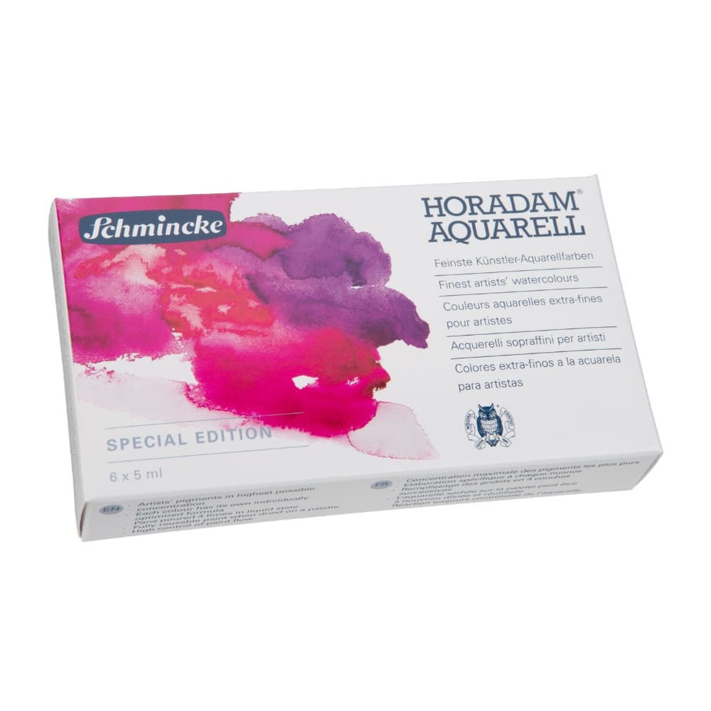 Tinta Aquarela Schmincke Horadam Bisnaga 06 Cores Special Edition