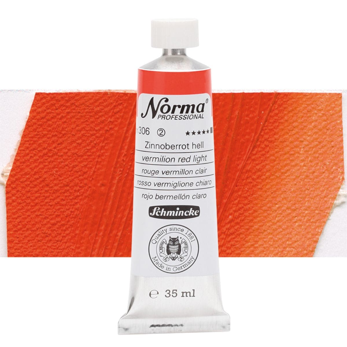 Tinta Óleo Schmincke Norma 35ml S2 306 Vermelion Red Light