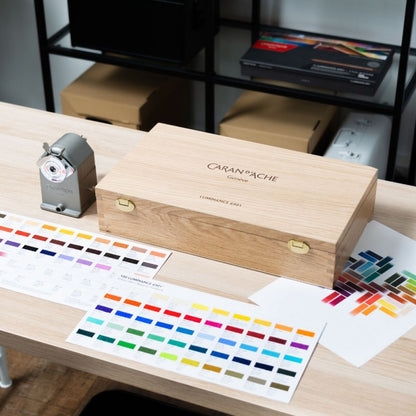 Lápis de Cor Caran d'Ache Luminance 100 Cores Caixa Madeira