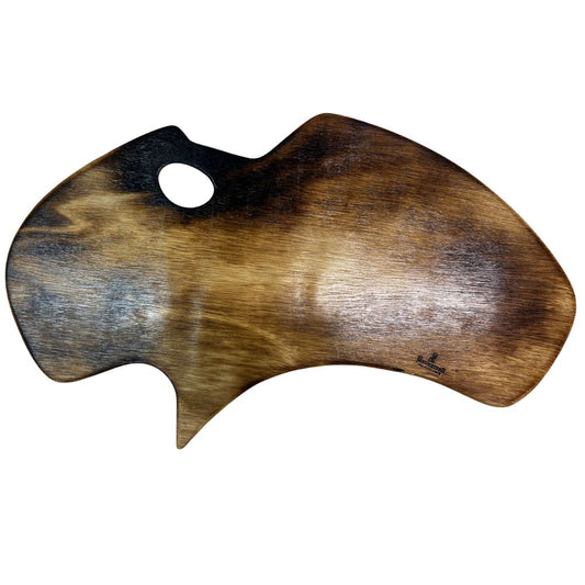 Paleta de Madeira Para Pintura Oval Buonarroti