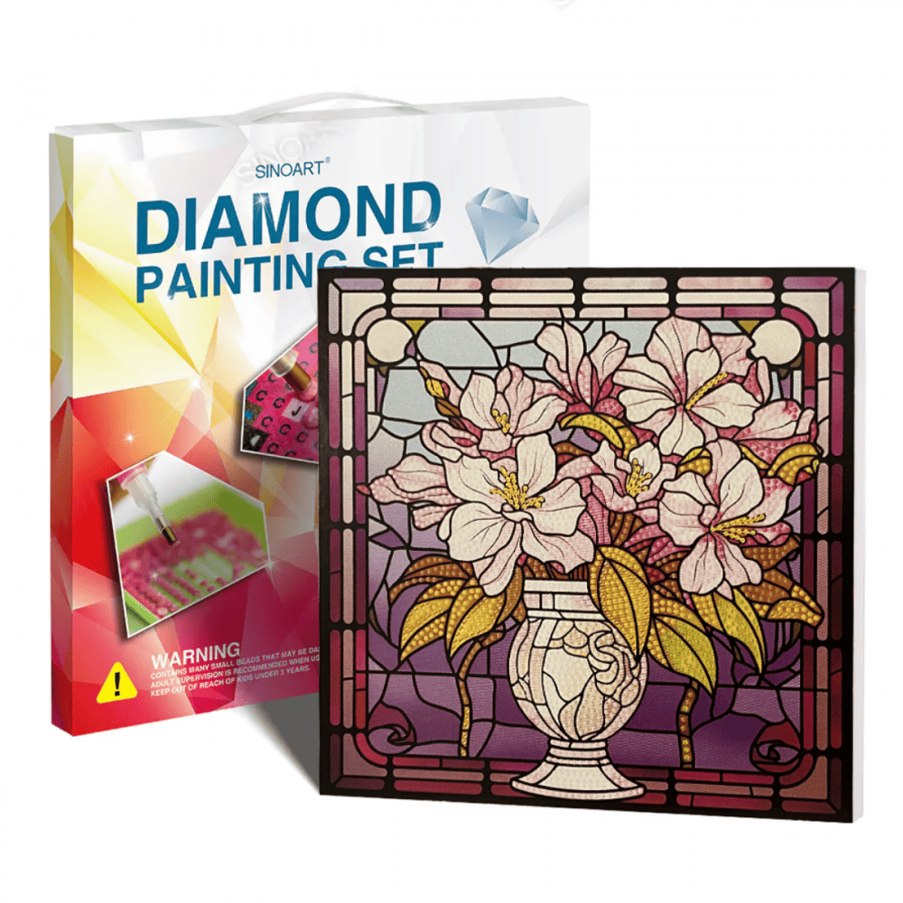 Conjunto Pintura Diamante Sinoart 30X30cm  Primavera