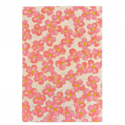 Caderno de Carimbos Goshuincho Kuretake LH10-17 White Flower With Red