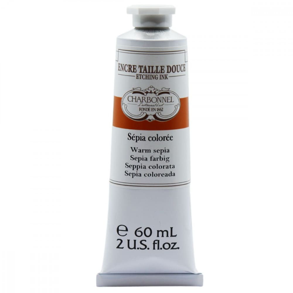 Tinta Para Gravura em Metal Warm Sepia Charbonnel 60ml