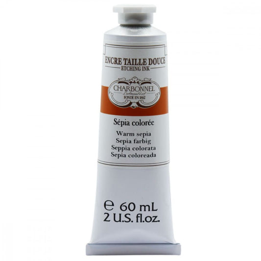 Tinta Para Gravura em Metal Warm Sepia Charbonnel 60ml