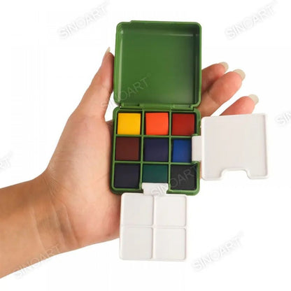 Estojo Aquarela Pocket Portátil Sinoart 09 Cores