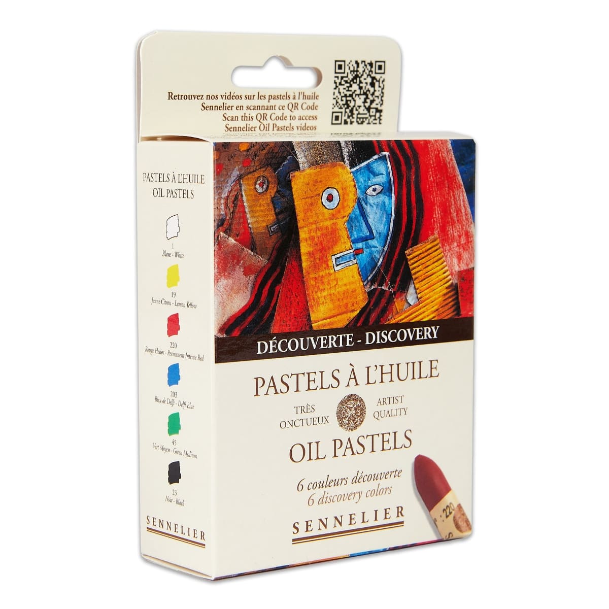 Pastel Oleoso Sennelier 06 Cores