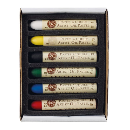 Pastel Oleoso Sennelier 06 Cores