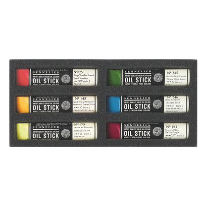 Bastão de Tinta Óleo Sennelier Extra Fine 06 Cores Two Tone Apple