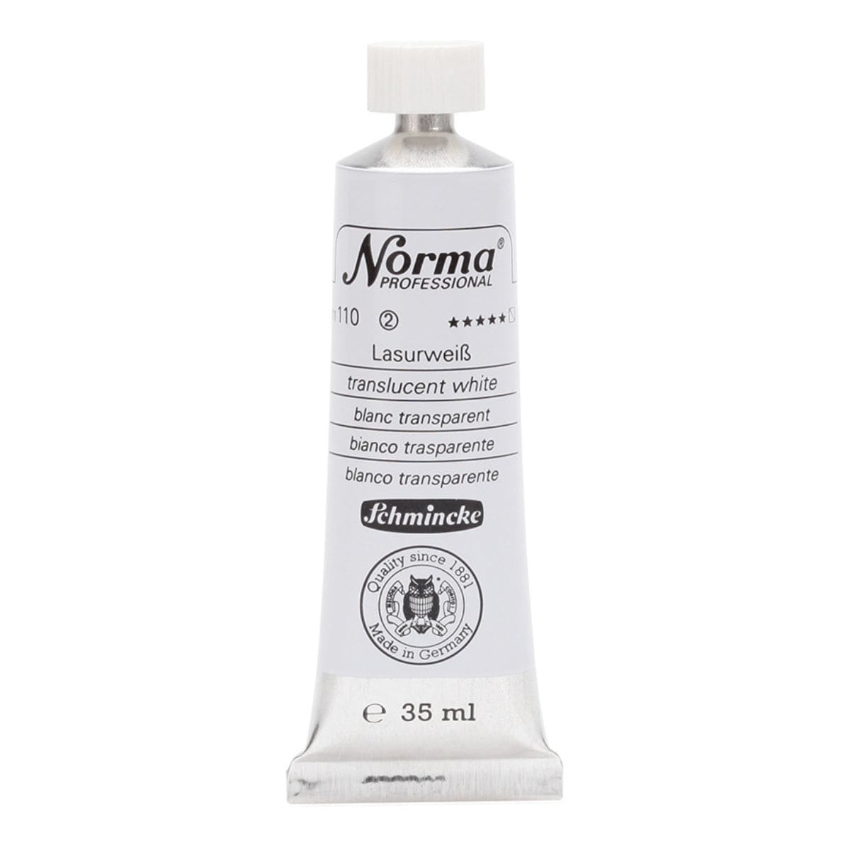 Tinta Óleo Schmincke Norma 35ml S2 110 Transparent White