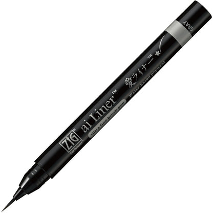 Caneta Pincel Ultra Fina Ai Liner Kuretake Gray