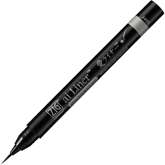 Caneta Pincel Ultra Fina Ai Liner Kuretake Gray