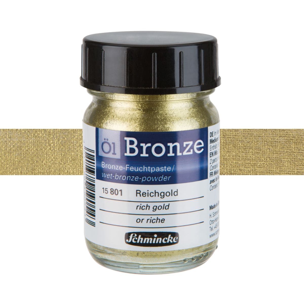 Pigmento Metálico Oil Bronze Schmincke 50ml Rich Gold