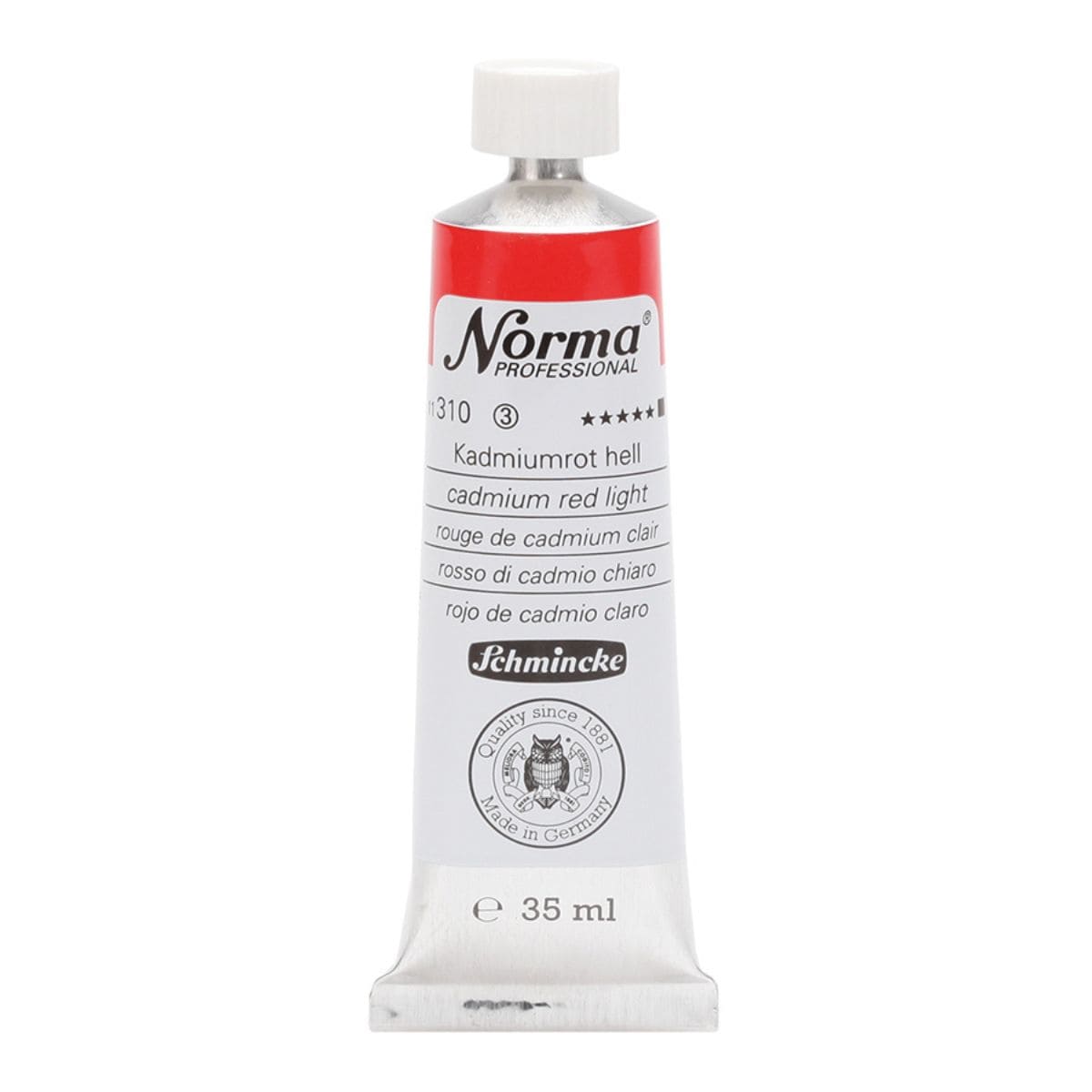 Tinta Óleo Schmincke Norma 35ml S3 310 Cadmium Red Light