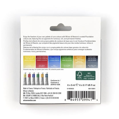 Aquarela Winsor & Newton Profissional C/6 Tubos Edição Foundation Collection