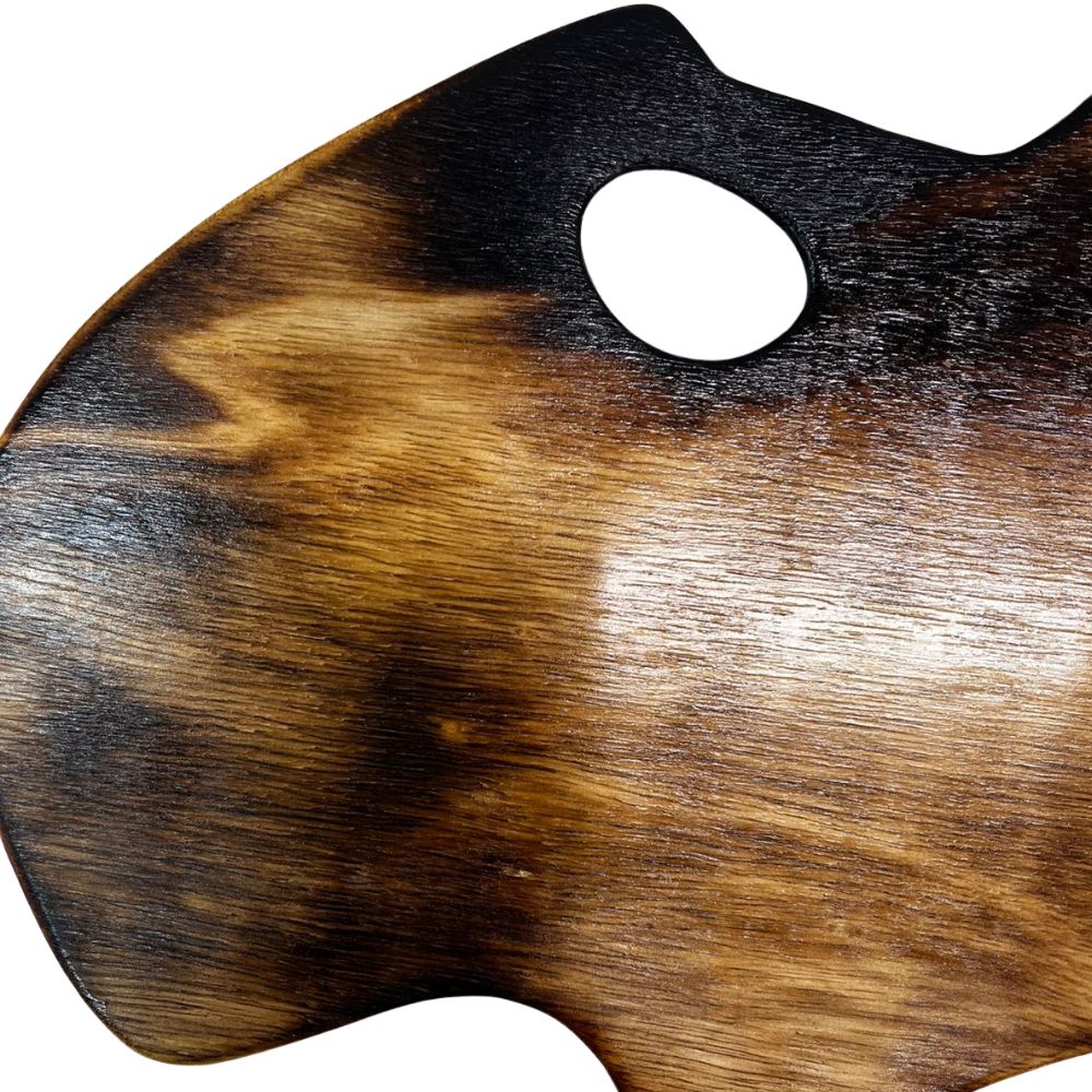 Paleta de Madeira Para Pintura Oval Buonarroti