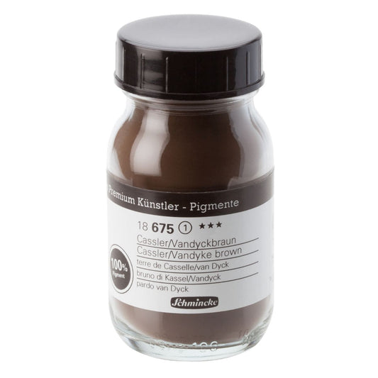 Pigmento em Pó Schmincke 100ml S1 675 Cassler Vandyke Brown