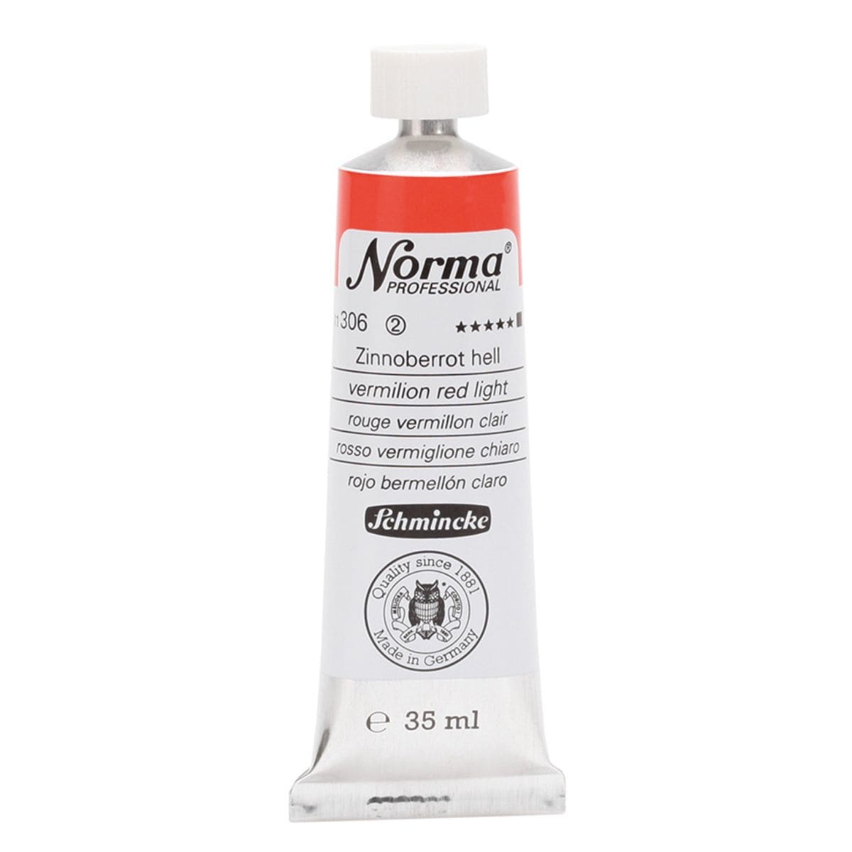 Tinta Óleo Schmincke Norma 35ml S2 306 Vermelion Red Light