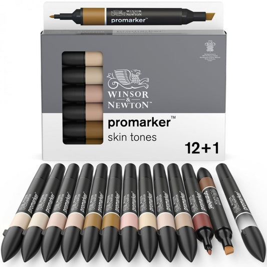 Marcador ProMarker 12 Cores de Pele Winsor & Newton