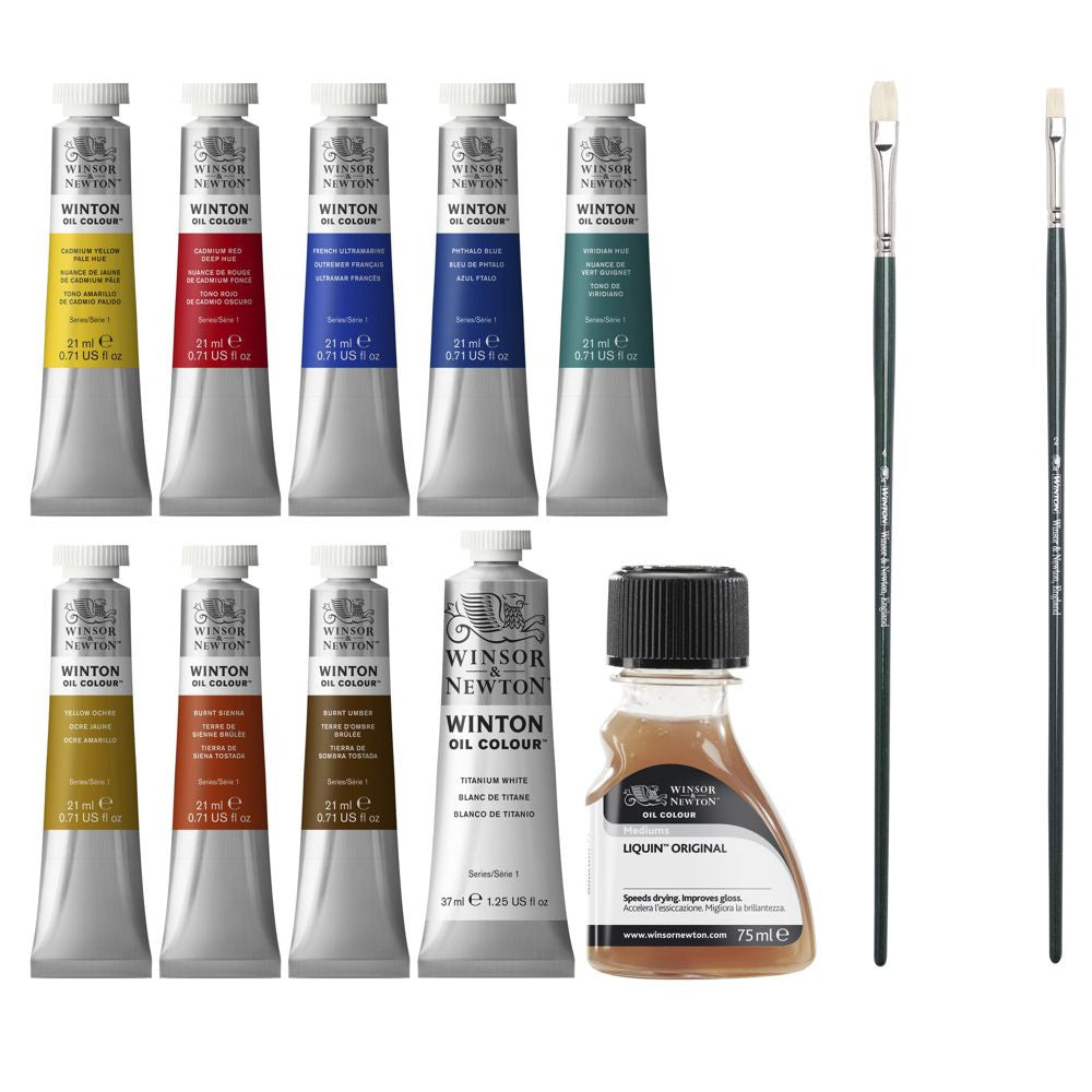 Estojo Tinta Óleo Winton Winsor & Newton 12 Peças