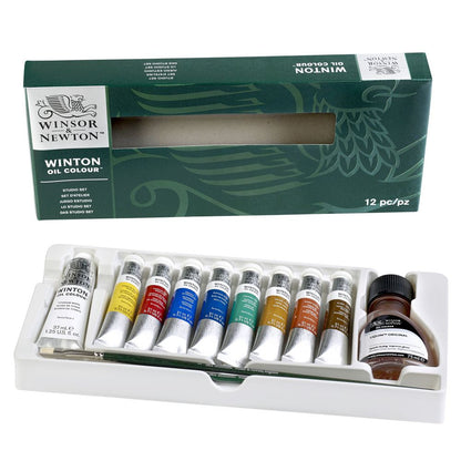 Estojo Tinta Óleo Winton Winsor & Newton 12 Peças