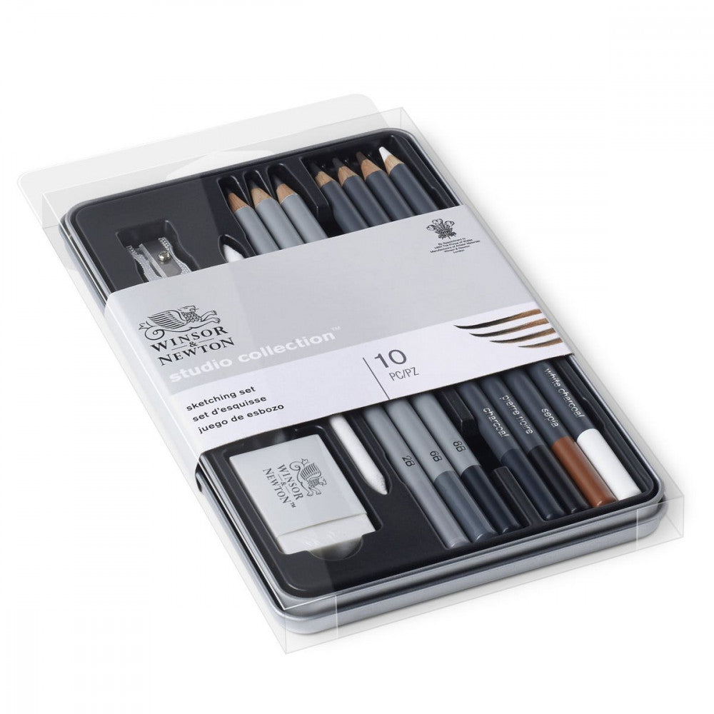 Estojo Sketching Winsor & Newton Com 10 Peças