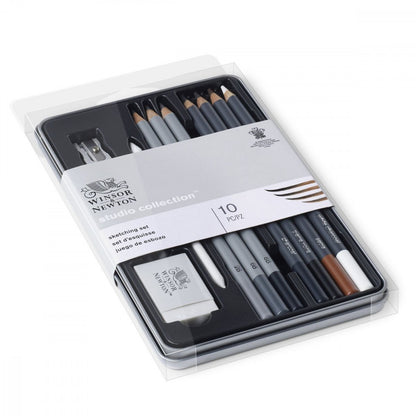 Estojo Sketching Winsor & Newton Com 10 Peças