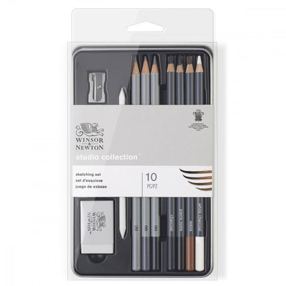 Estojo Sketching Winsor & Newton Com 10 Peças