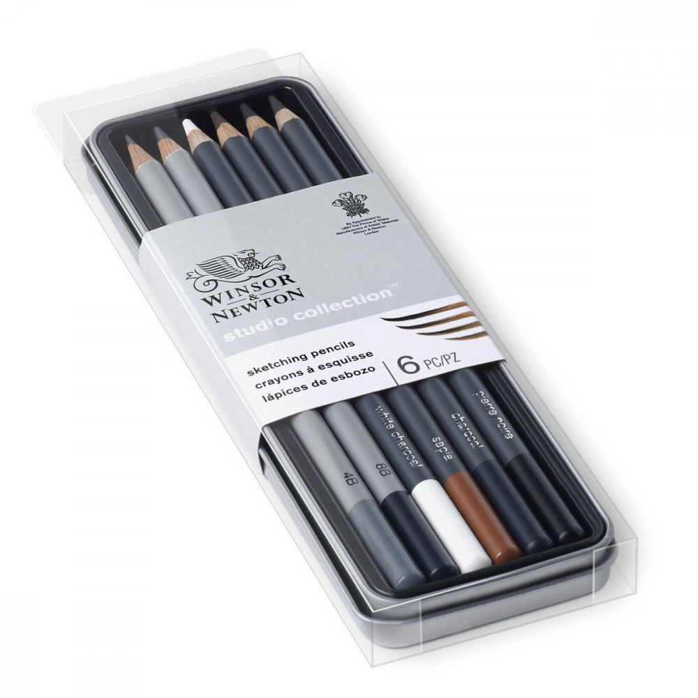 Estojo Sketching Winsor & Newton Com 6 Peças