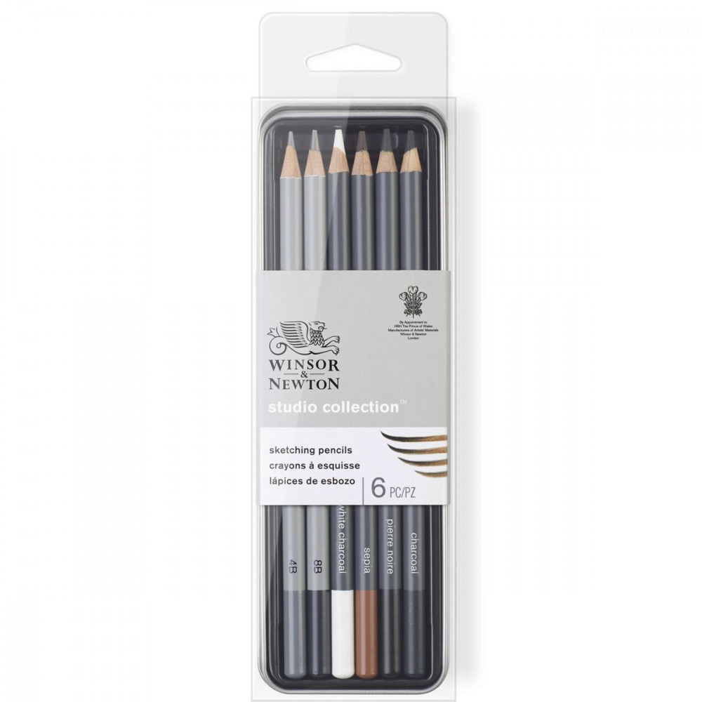 Estojo Sketching Winsor & Newton Com 6 Peças