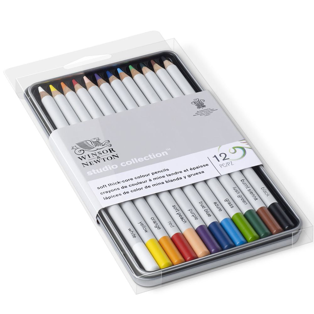 Lápis de Cor Winsor & Newton Studio Collection 12 Cores