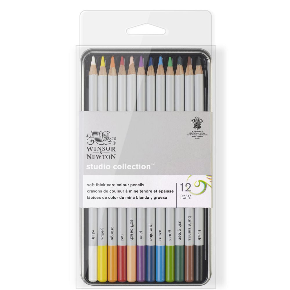 Lápis de Cor Winsor & Newton Studio Collection 12 Cores