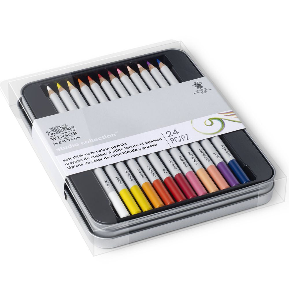Lápis de Cor Winsor & Newton Studio Collection 24 Cores