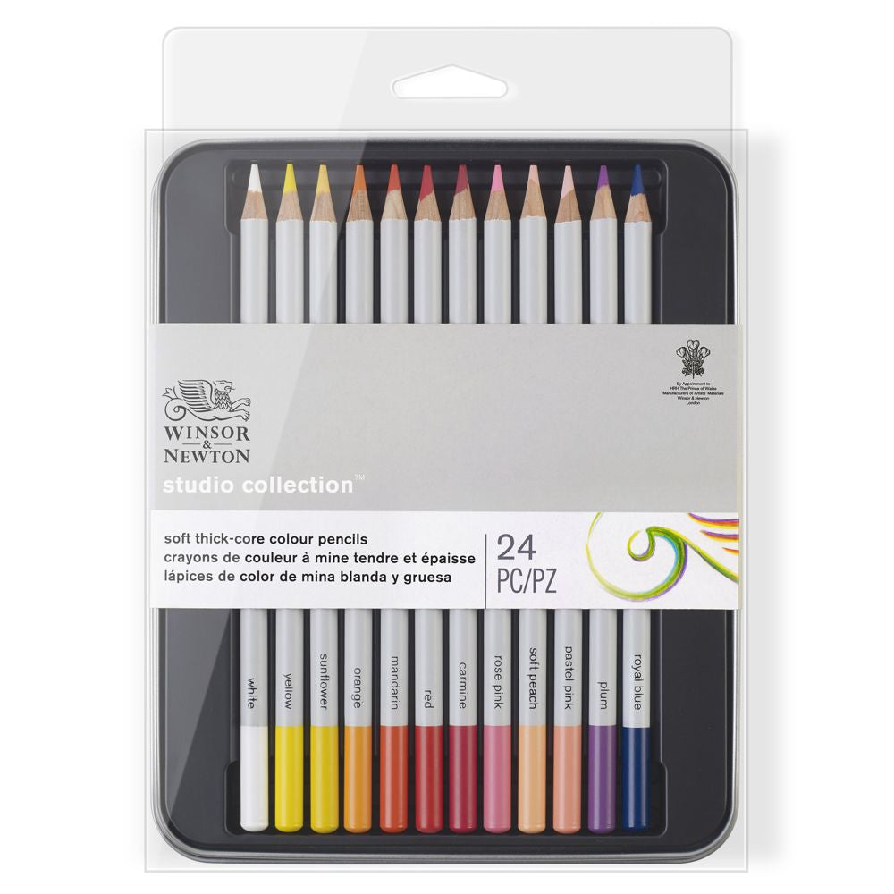 Lápis de Cor Winsor & Newton Studio Collection 24 Cores