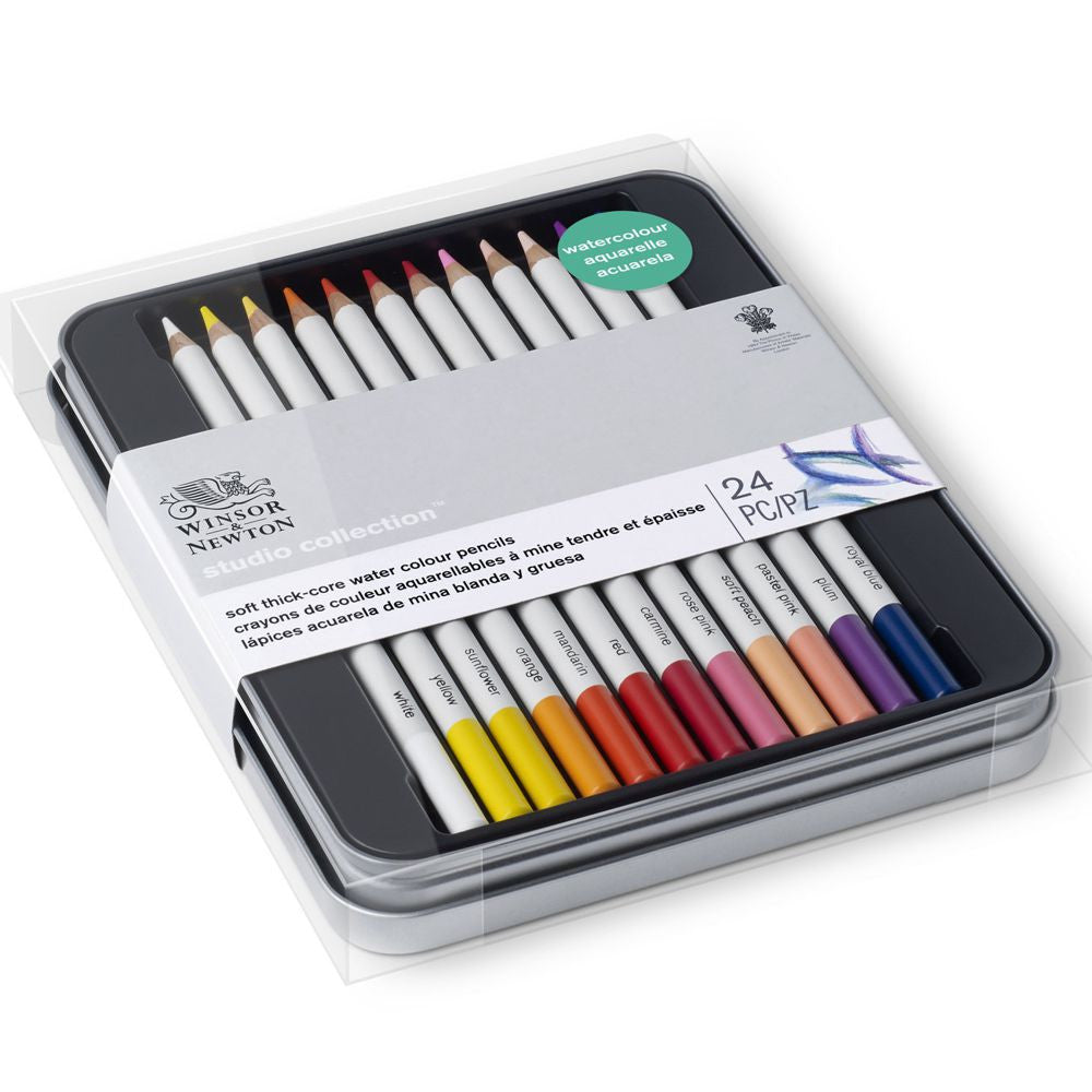 Lápis Aquarelável Winsor & Newton Studio Collection 24 Cores