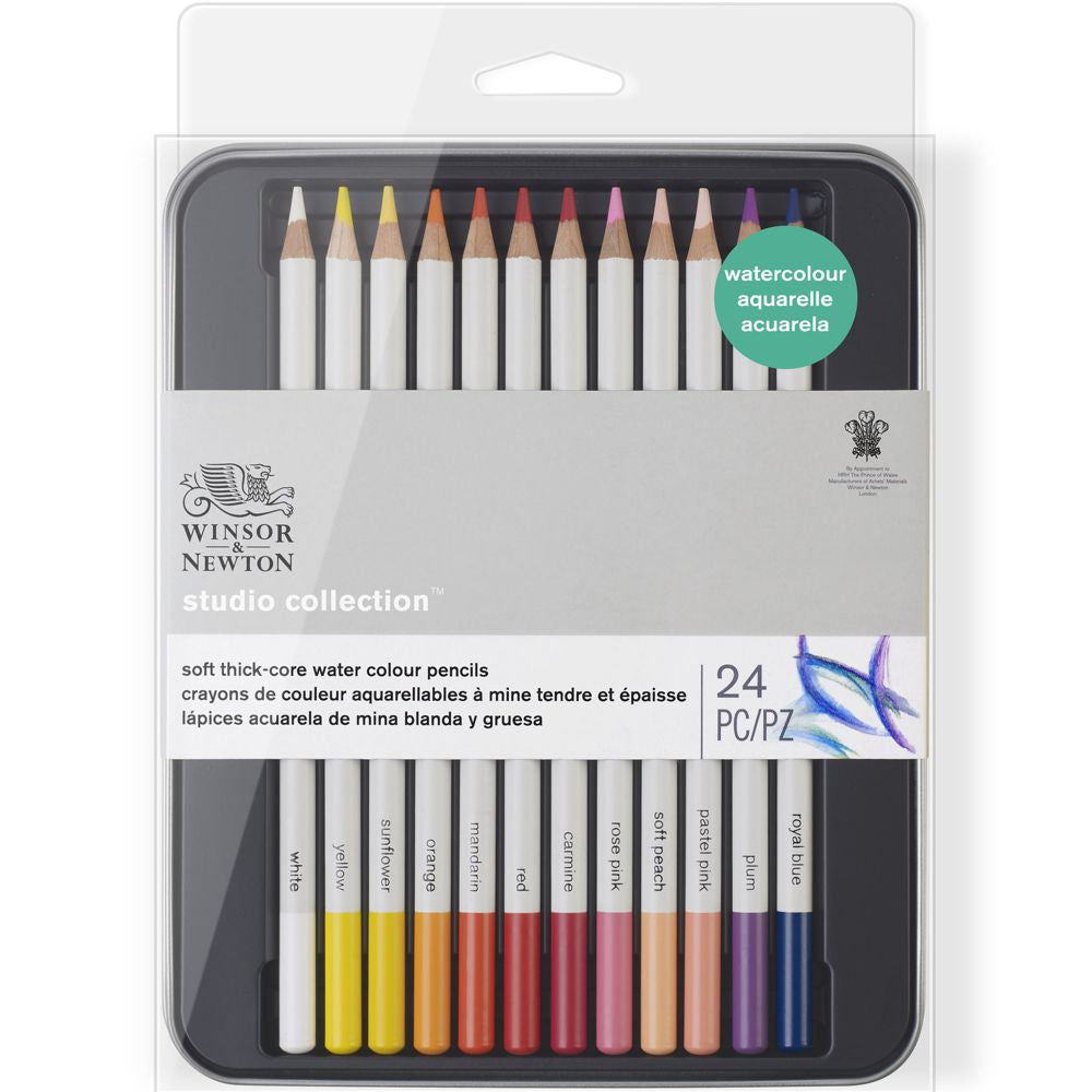 Lápis Aquarelável Winsor & Newton Studio Collection 24 Cores