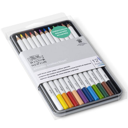 Lápis Aquarelável Winsor & Newton Studio Collection 12 Cores