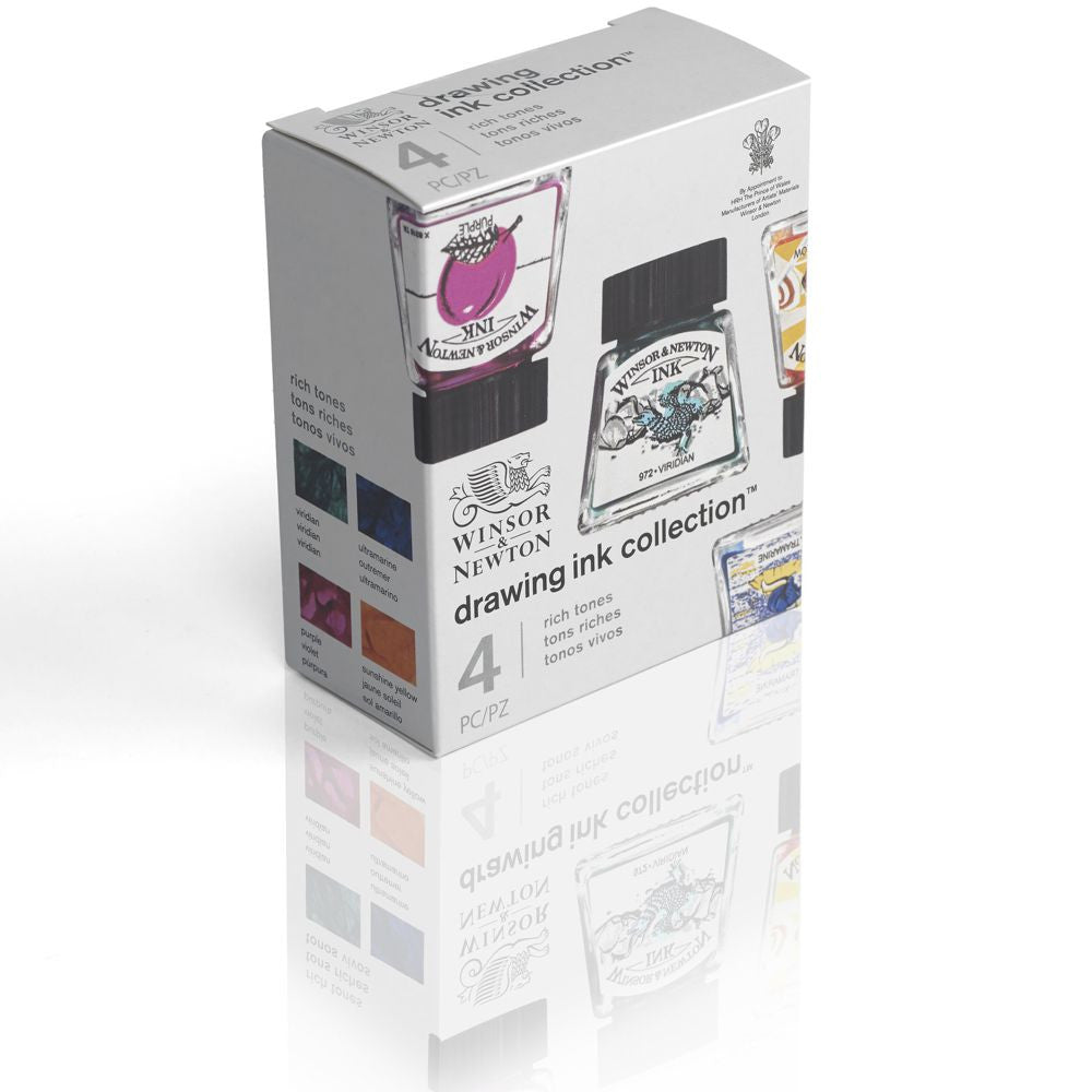 Tinta Para Desenho Winsor & Newton 14ml 4 Cores Rich Tones