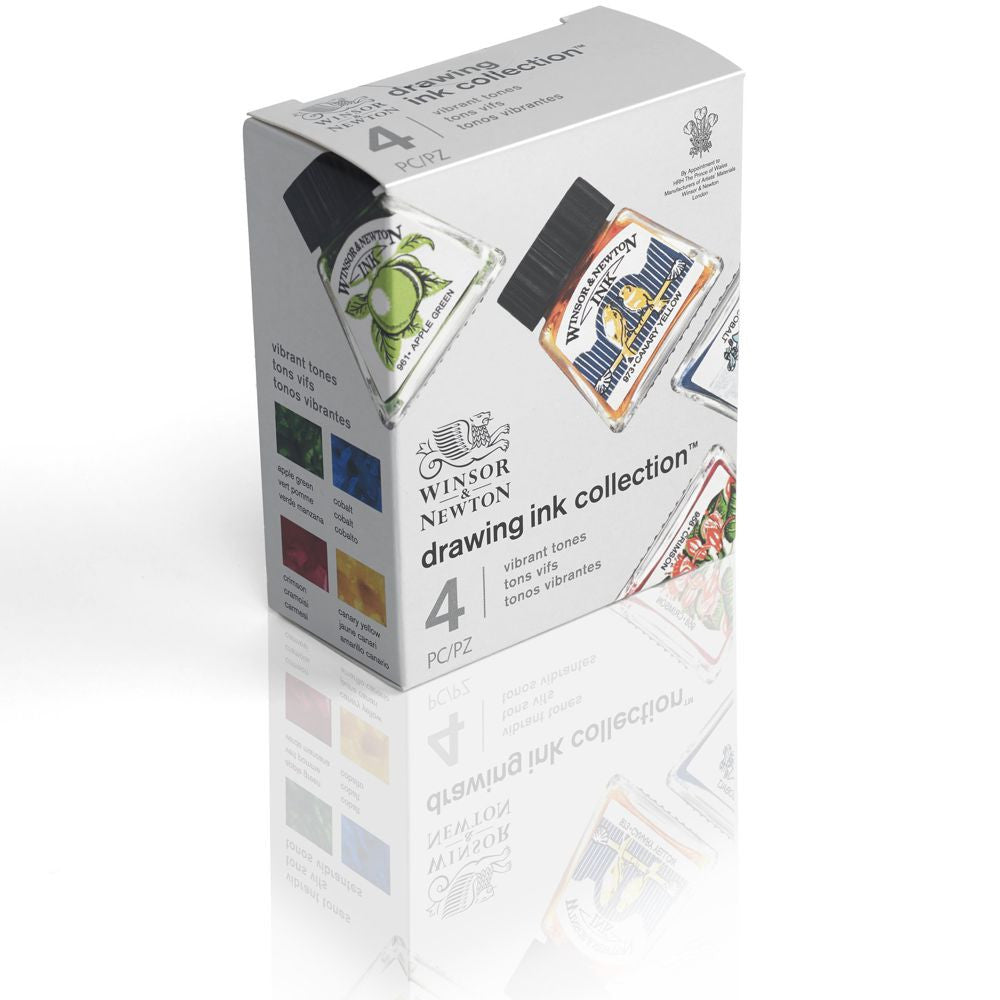 Tinta Para Desenho Winsor & Newton 14ml 4 Cores Vibrant Tones