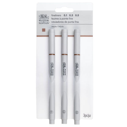 Caneta Nanquim Winsor & Newton 3 Pontas Sepia