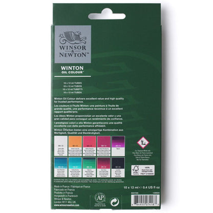 Estojo Tinta Óleo Winton 12ml 10 Tubos