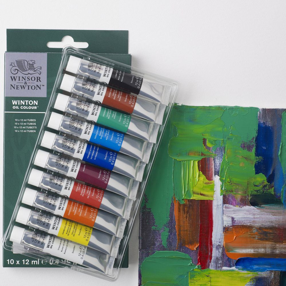 Estojo Tinta Óleo Winton 12ml 10 Tubos