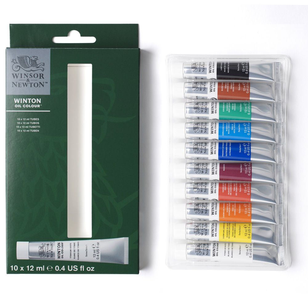 Estojo Tinta Óleo Winton 12ml 10 Tubos