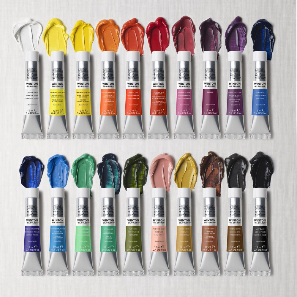 Estojo Tinta Óleo Winton 12ml 20 Tubos