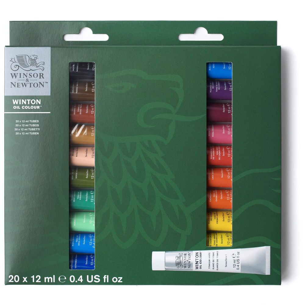 Estojo Tinta Óleo Winton 12ml 20 Tubos