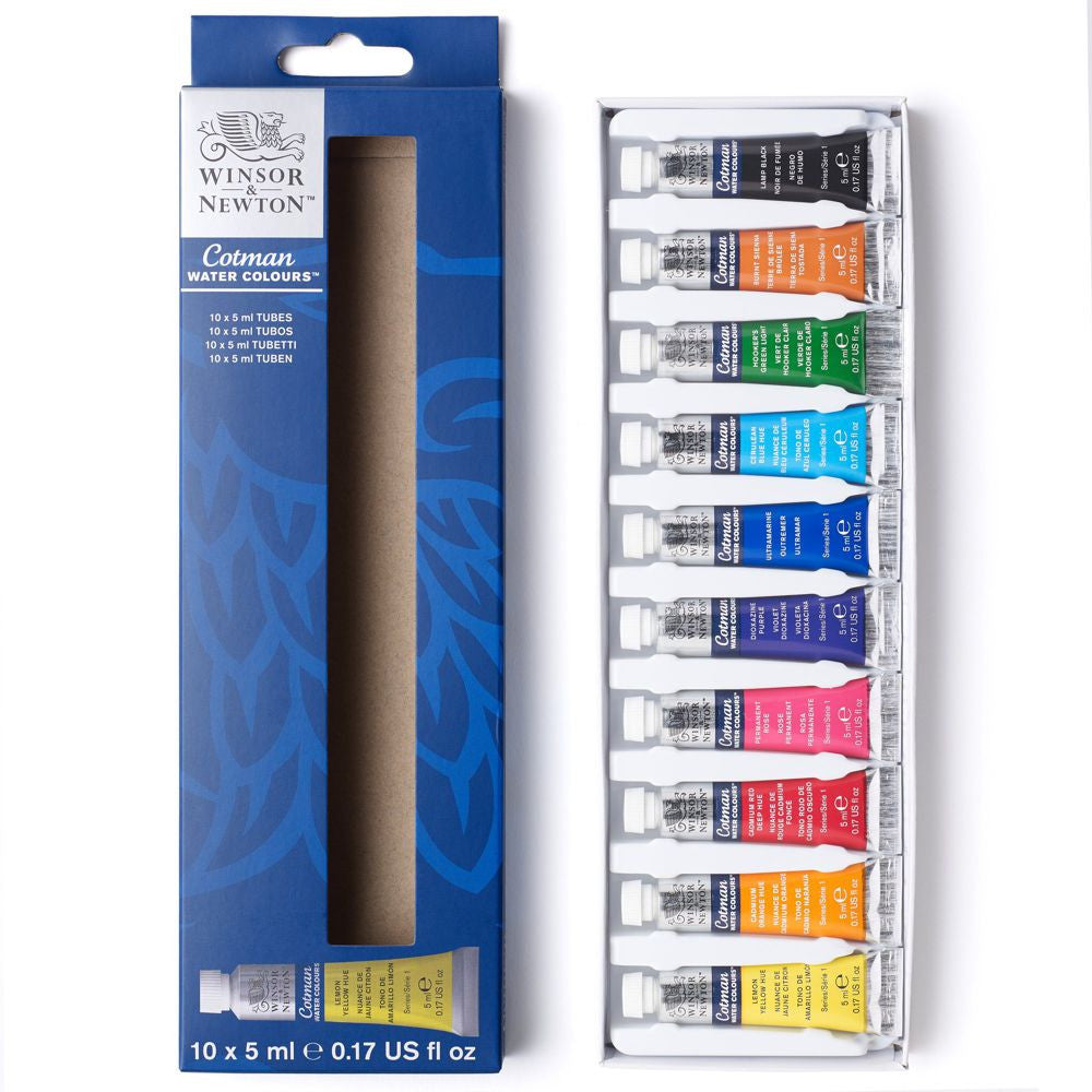 Tinta Aquarela Winsor & Newton Cotman 10 Cores
