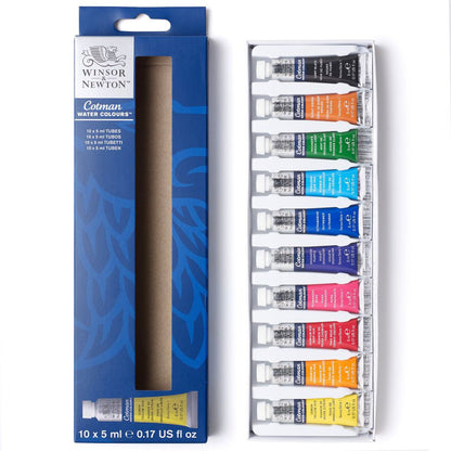 Tinta Aquarela Winsor & Newton Cotman 10 Cores