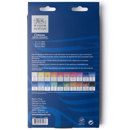 Tinta Aquarela Winsor & Newton Cotman 20 Cores